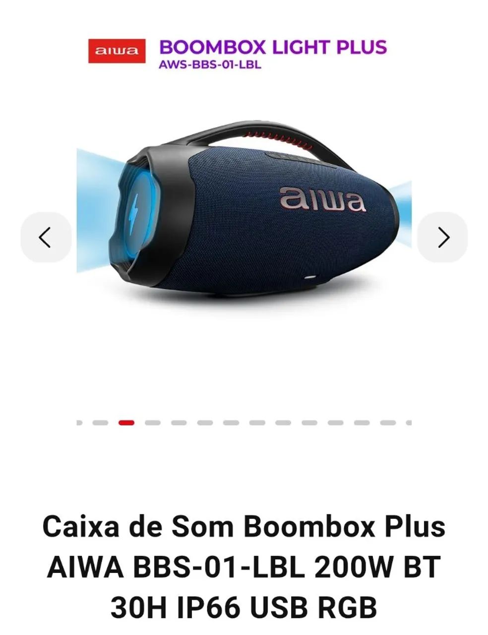 Caixa de som Aiwa Bombox Plus - Foto 3