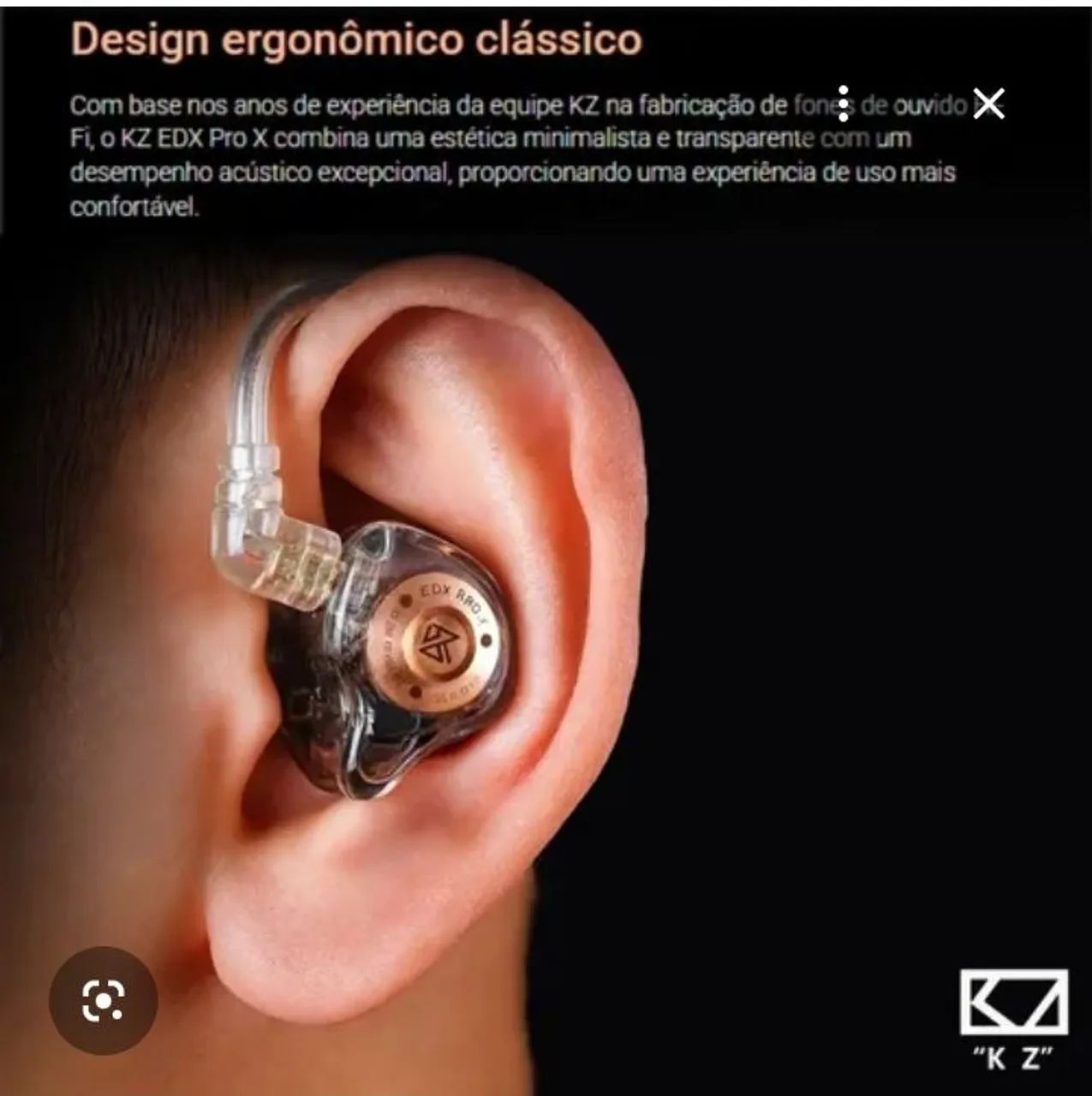 KZ EDX PRO com Microfone - Foto 2