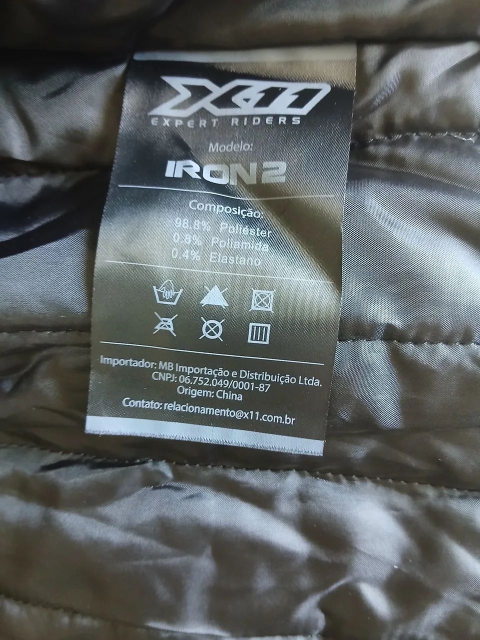 Jaqueta X11 Iron 2 Preta - Tamanho 3G - Excelente Estado - Foto 4