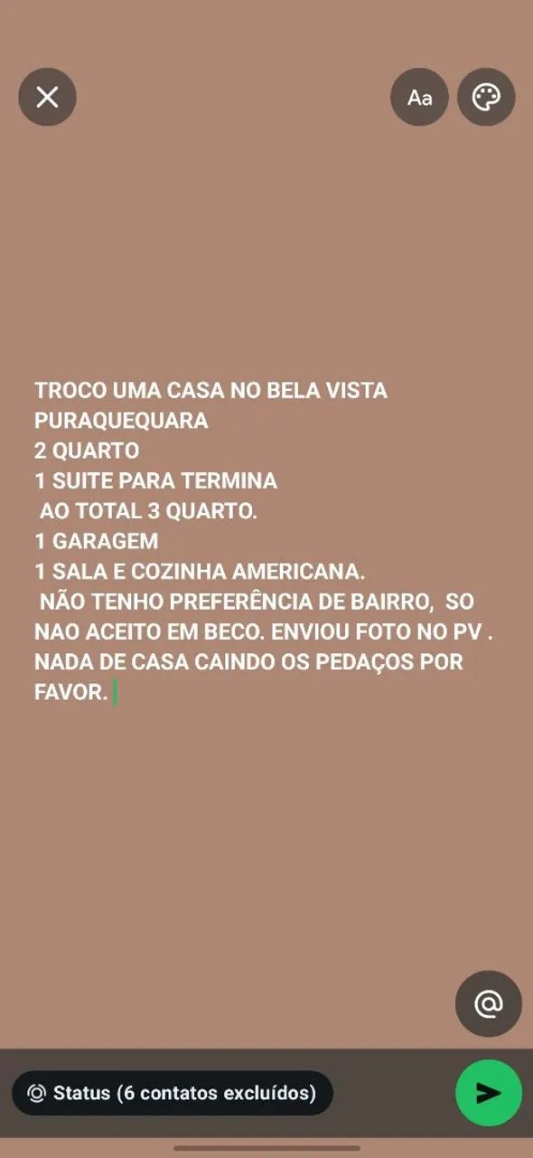 Vendo ou troco casa