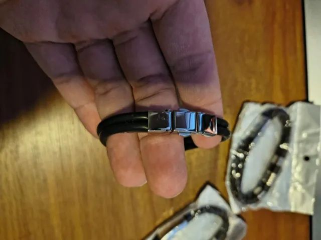 Pulseira de Couro e Corda - 3 Unidades Aleatorias - Foto 4