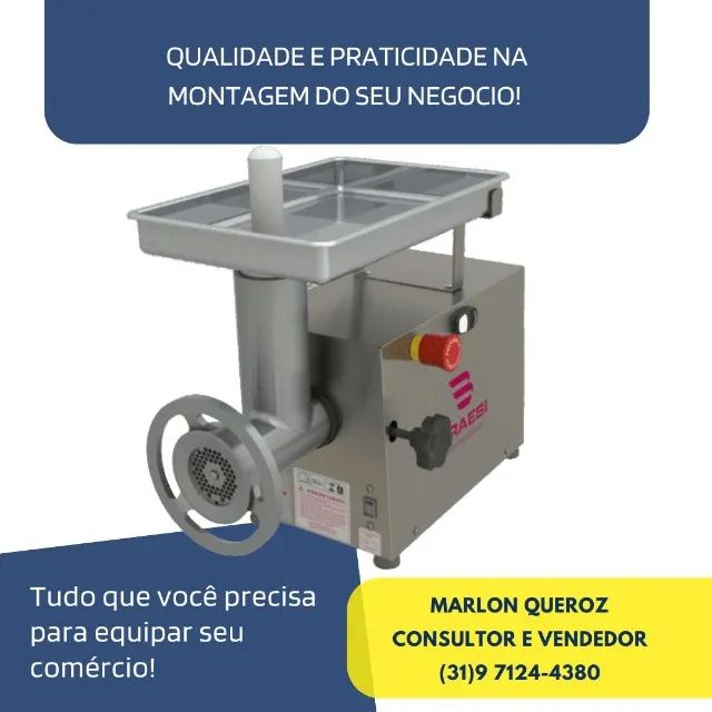 Moedor de Carnes para Açougue Boca 10 Braesi