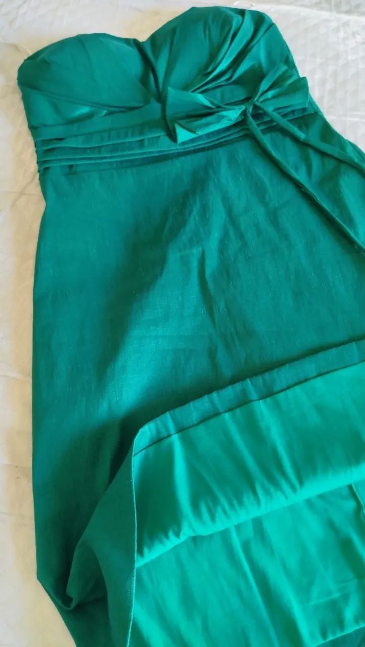 Vestido verde festa - M  - Foto 3