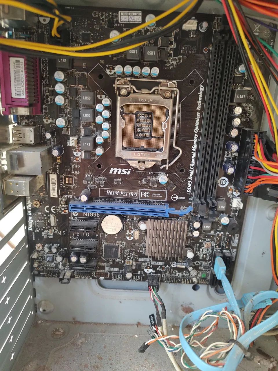 Gabinete +Fonte + Placa Mãe - Retirada de  Peças. - Foto 2