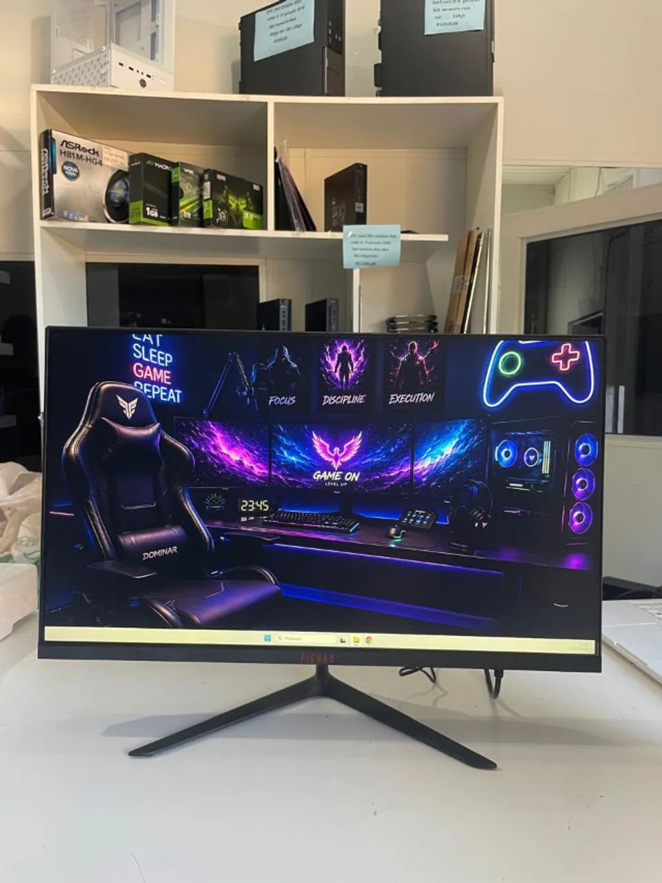 Monitor Gamer 24 polegadas pichau led 75hz/full hd/ HDMI/VGA/ com garantia e nf