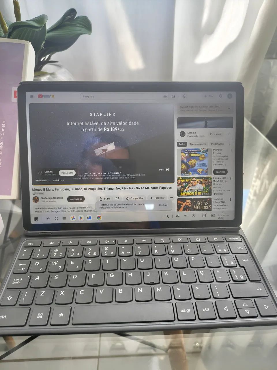 Tablet Lenovo+Capa com Teclado+Estado de Loja - Foto 3