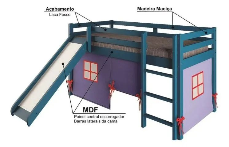Cama com escorregador - Foto 2