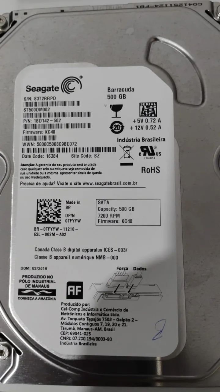 HD - disco rígido SEAGATE - para desktops - Foto 2
