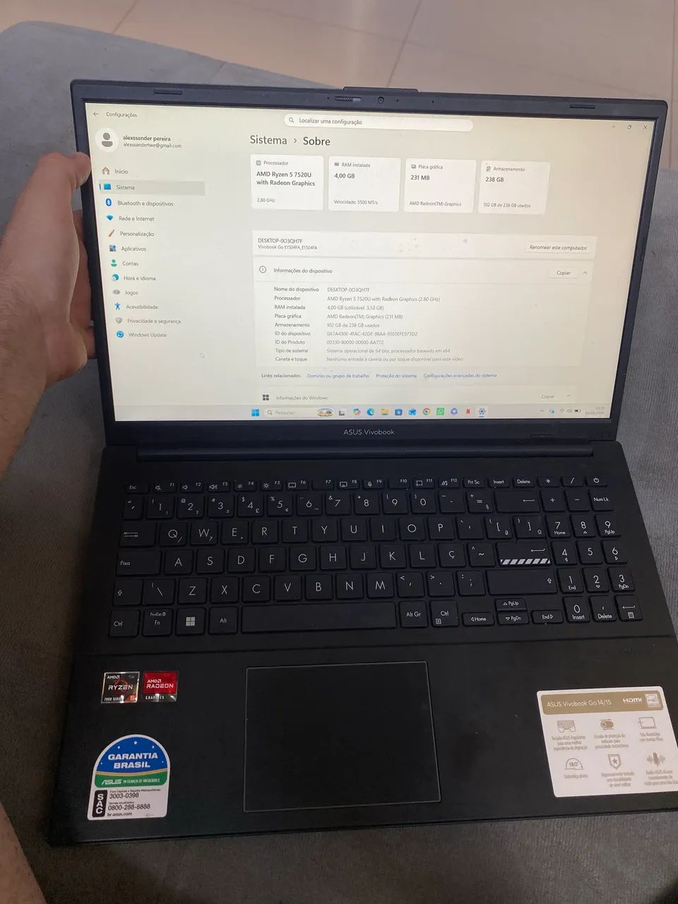 Notebook ASUS VIVOBOOK  - Foto 3
