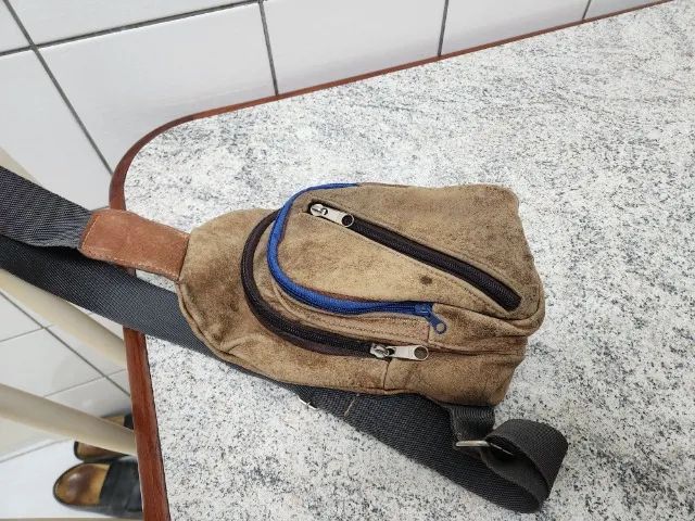 Bolsa transversal de ombro couro - Foto 4