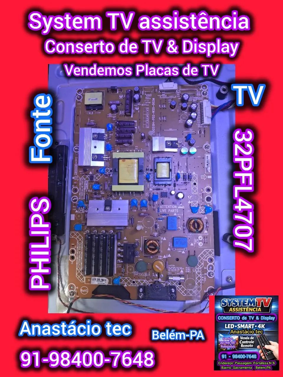 Fonte TV PHILIPS 32PFL4707 