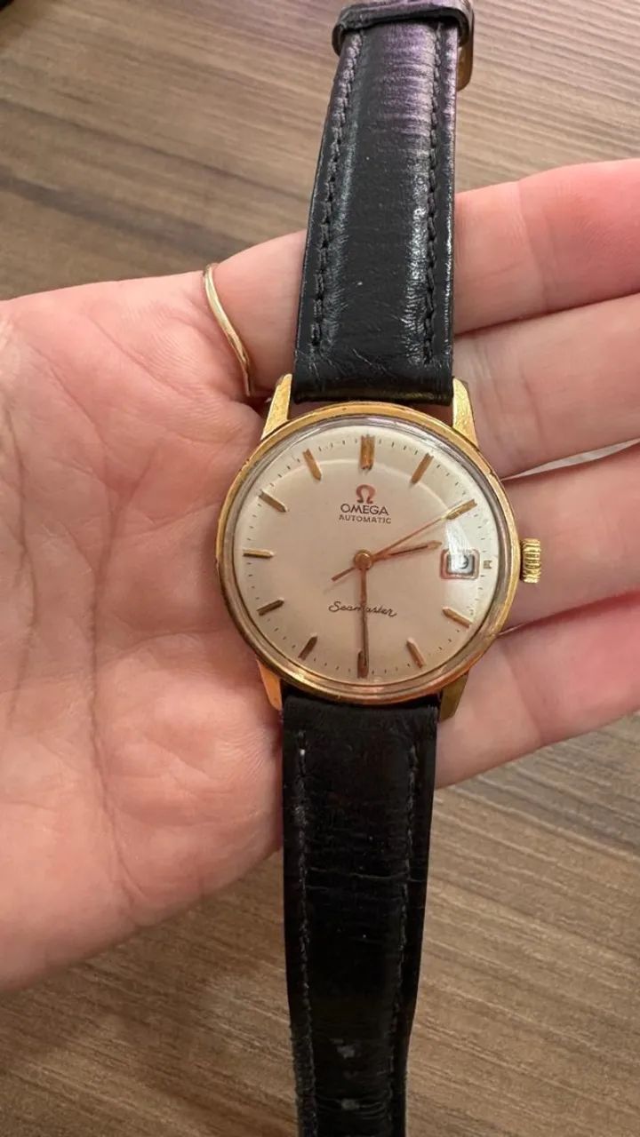 Relógio Omega Seamaster Automatic Vintage Dourado
