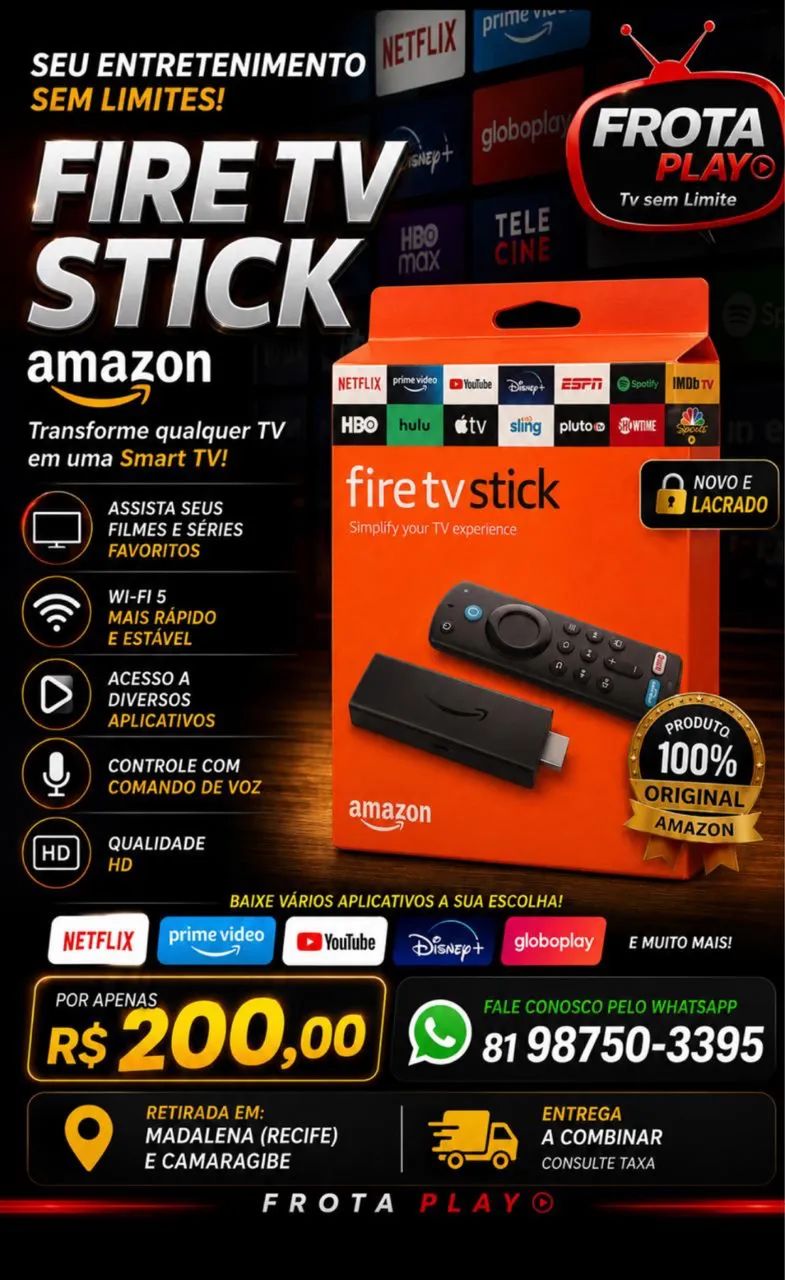 Fire stick Amazon 3ª geração 