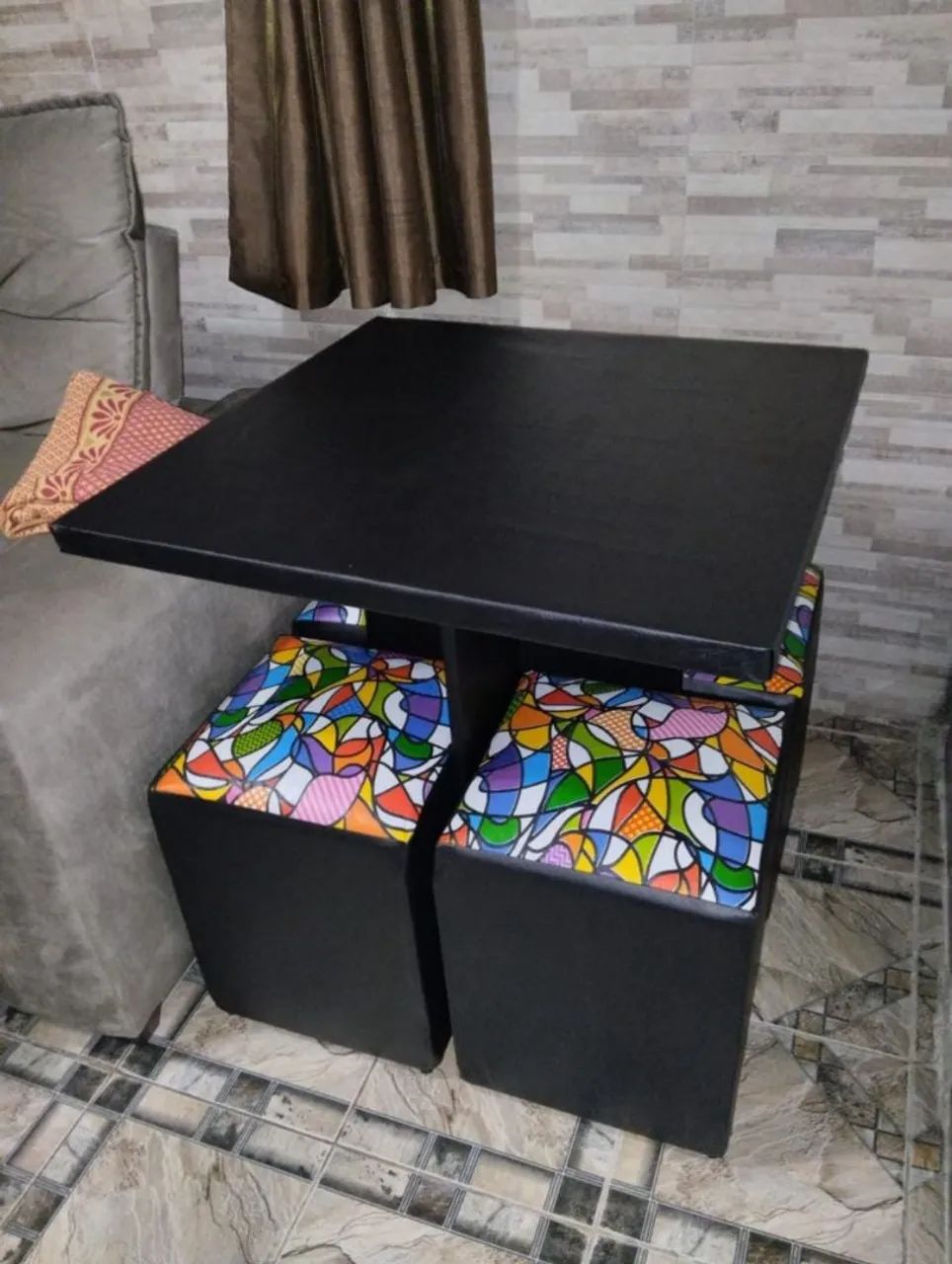 Mesa com 4 puffs na promoção  - Foto 5