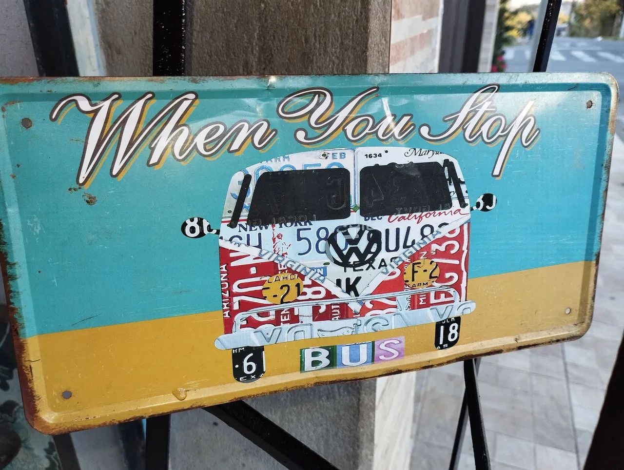 Placa antiga lata Kombi.. - Foto 3