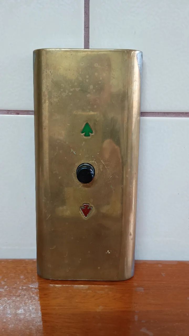 espelho botao elevador antigo 