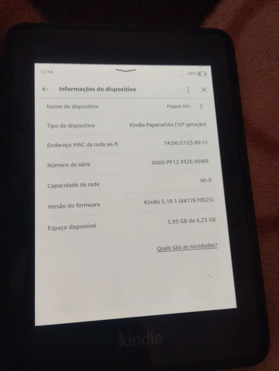 Kindle Amazon 10 geração 