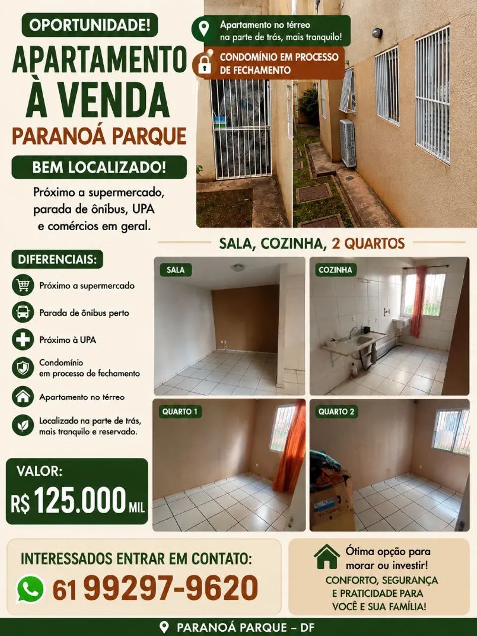 Apartamento Paranoá parque 