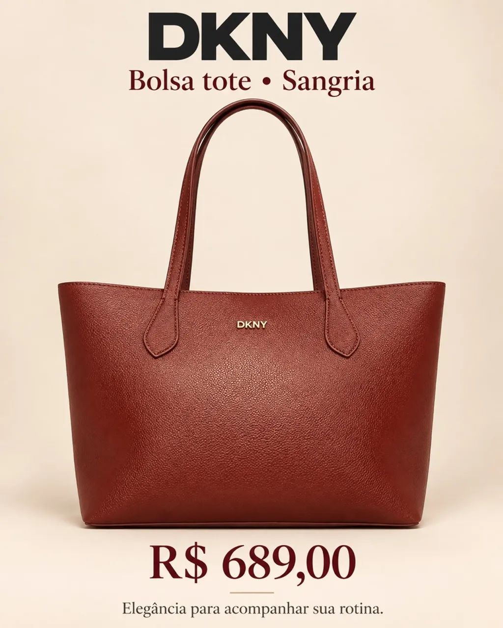 Bolsa DKNY VERSÁTIL E NA COR DO MOMENTO 