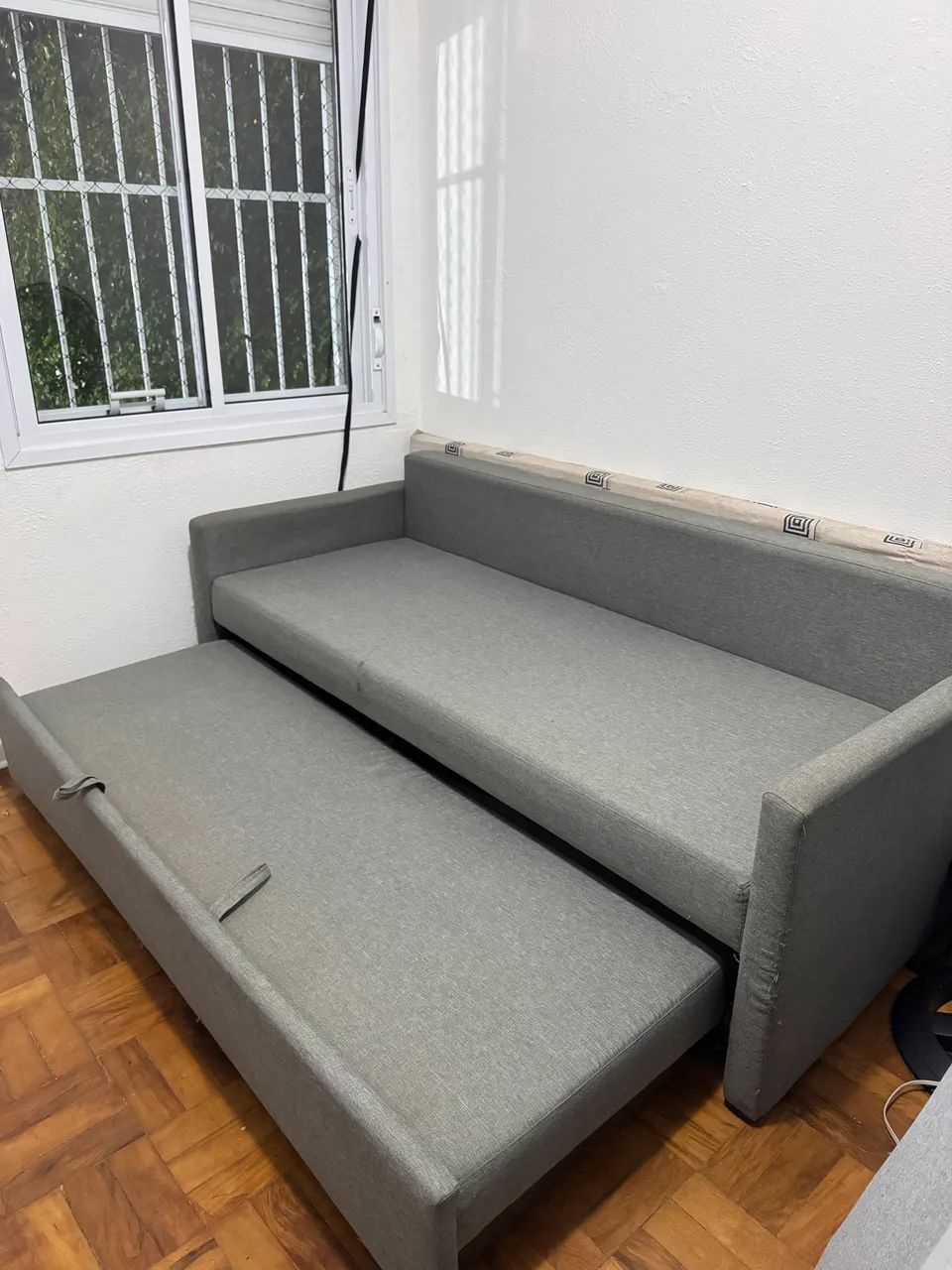 Sofá Cama Cinza - Foto 2