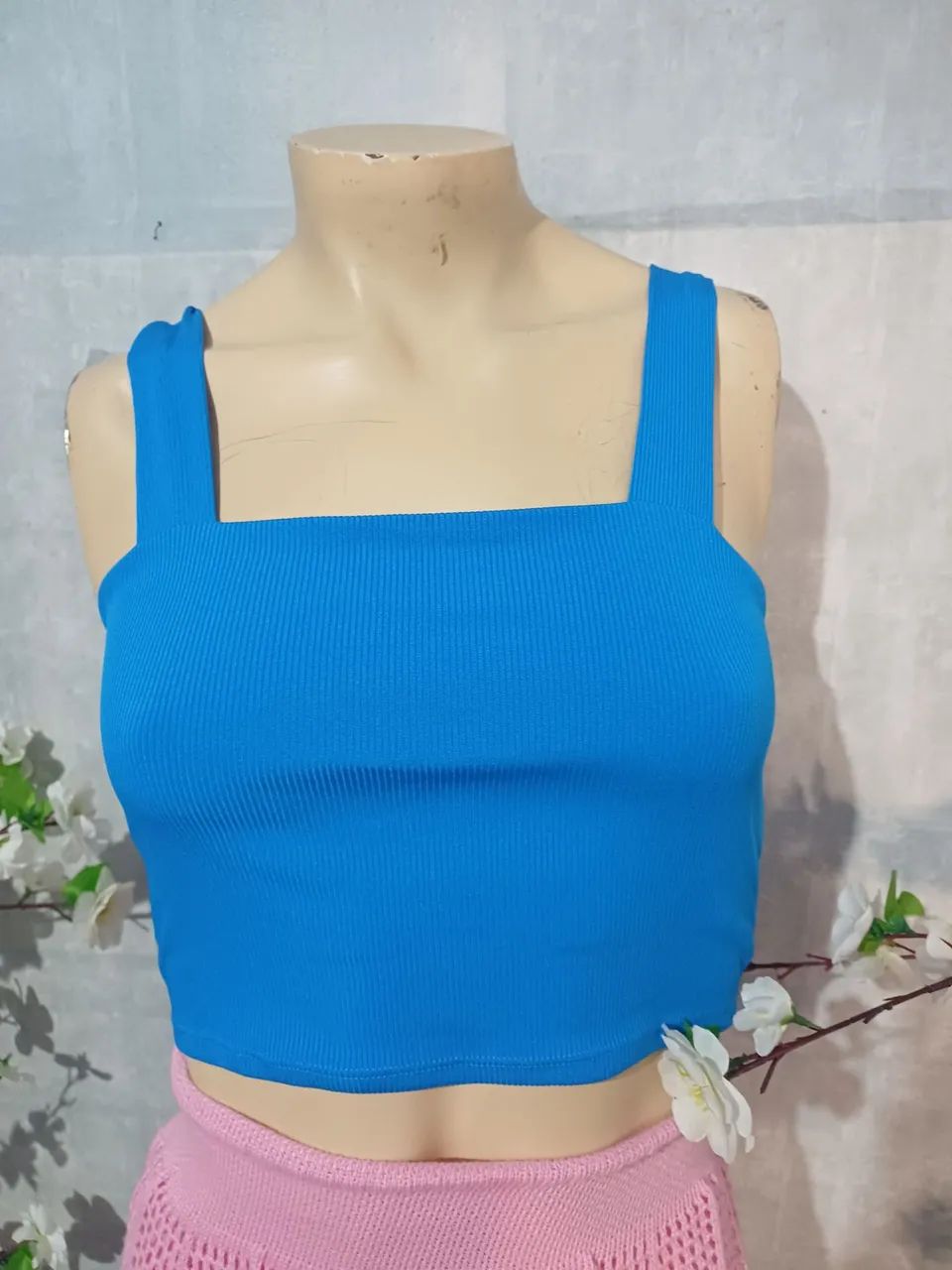 Conjunto Saia longa tricô e cropped  - Foto 2