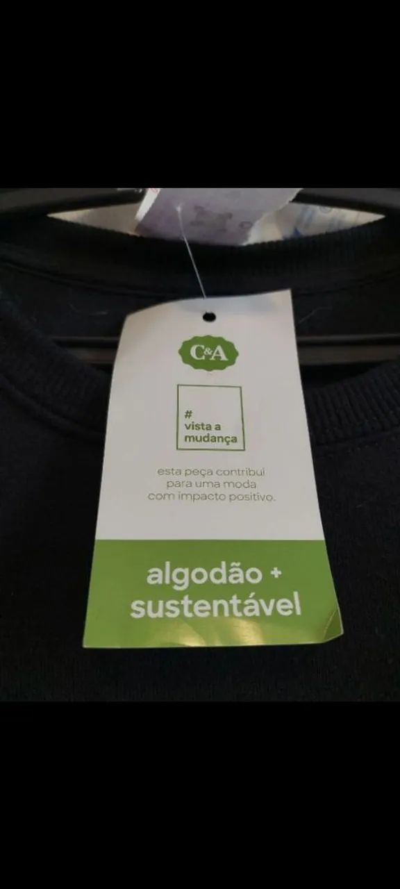 Moletom preto da C&A novo - Foto 5