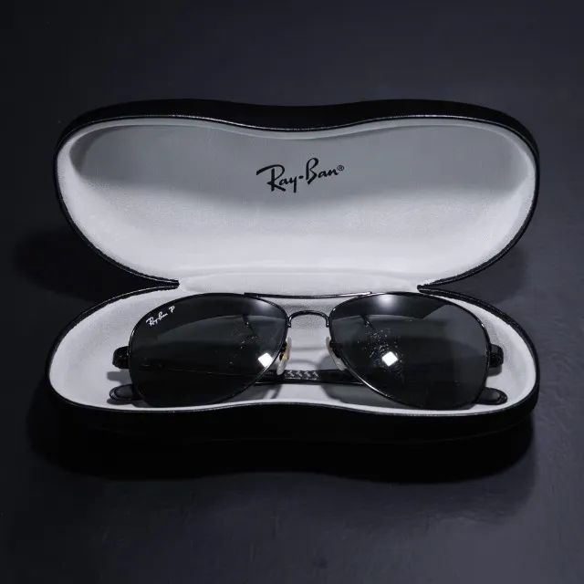 Rayban Piloto RB8301 Aço Gradiente Prateado Polarizado