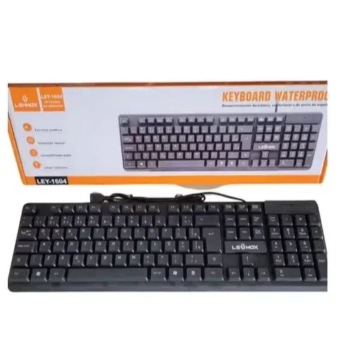 Teclado de Escritório Leomox LEY-1604 - Resistência, Conforto e