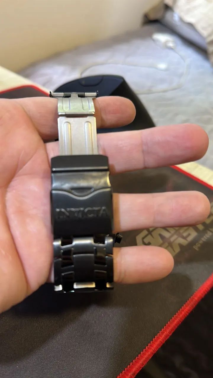 Relógio masculino Invicta 34145 preto - Foto 4
