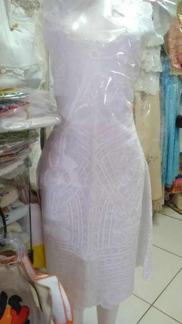 Vestido de renda Renascença 