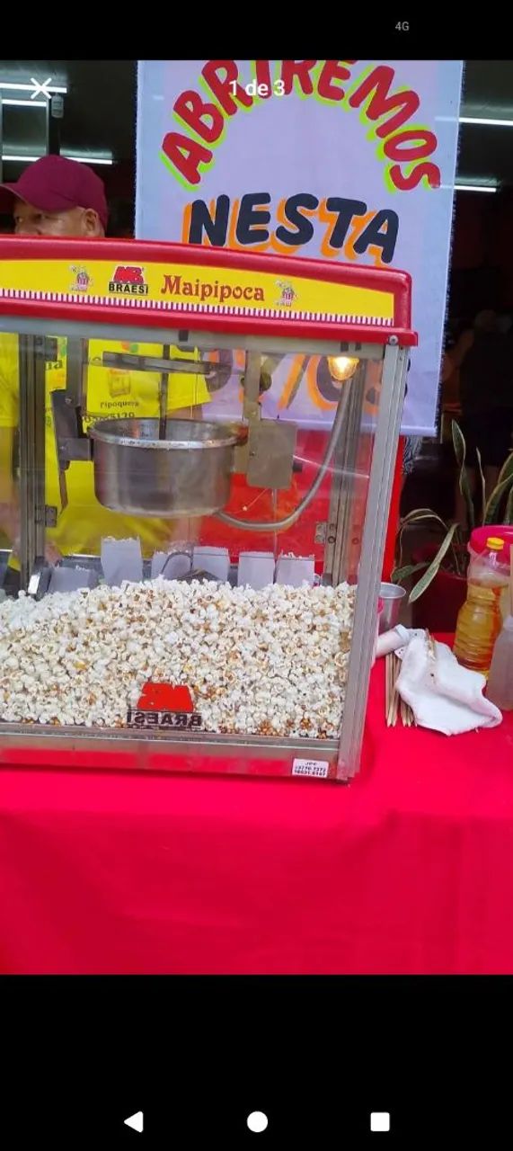 Pipoca e algodão doce ao vivo. - Foto 3