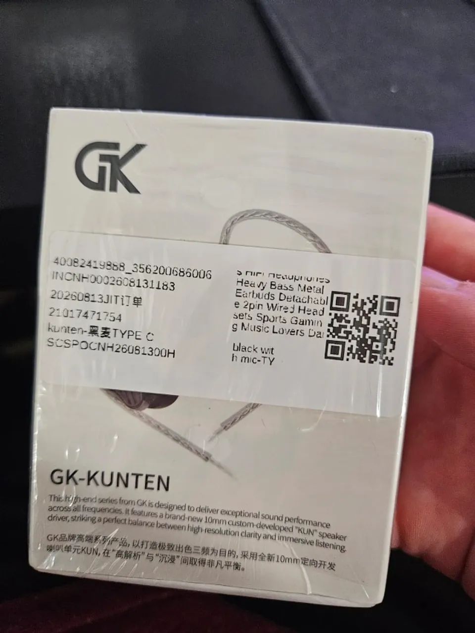 Fones de Ouvido GK KUNTEN USB-C com microfone - Foto 2