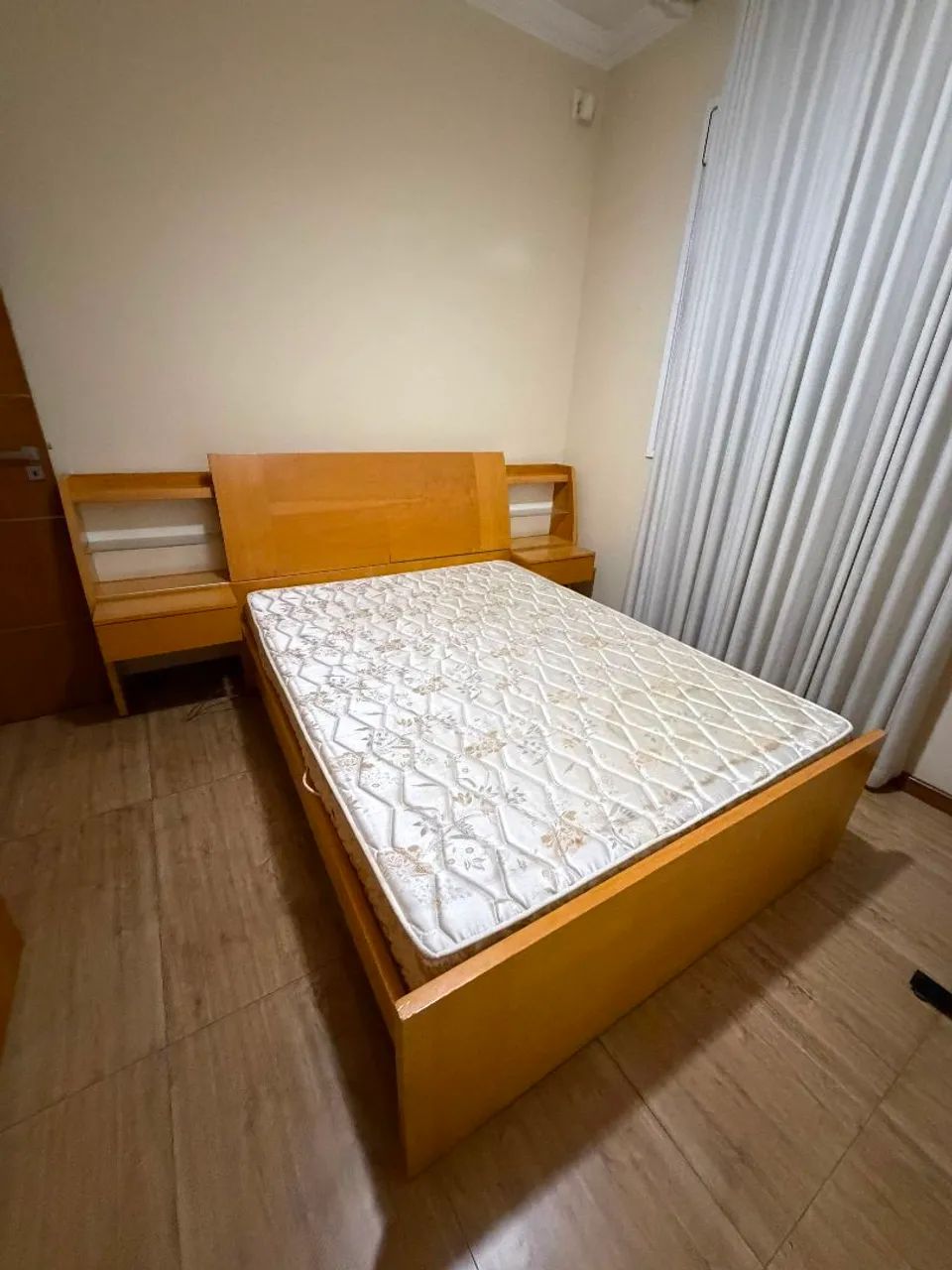 Cama cabeceira com baú e Colchão Casal - Marca Líder  - Foto 2