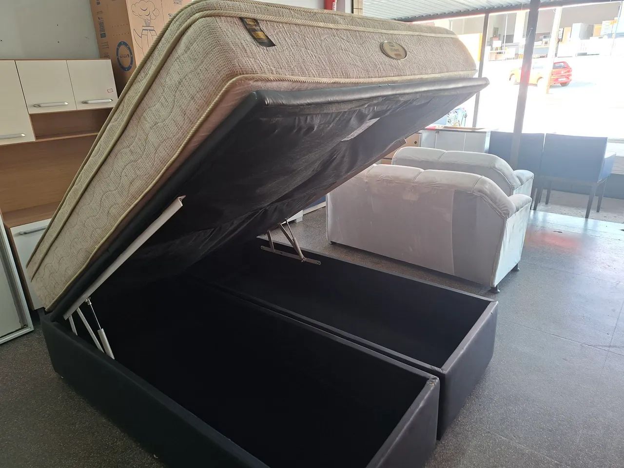 Cama box Queen size Bau simons molas ensacadas  - Foto 5