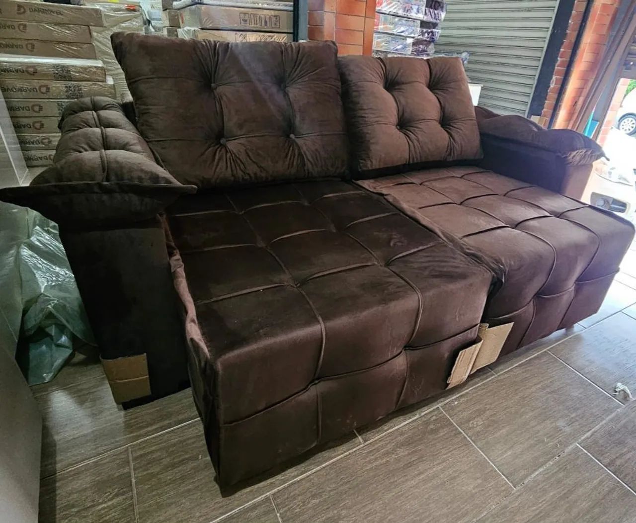 SOFÁ RETRÁTIL NOVO - ENTREGAMOS  - Foto 4