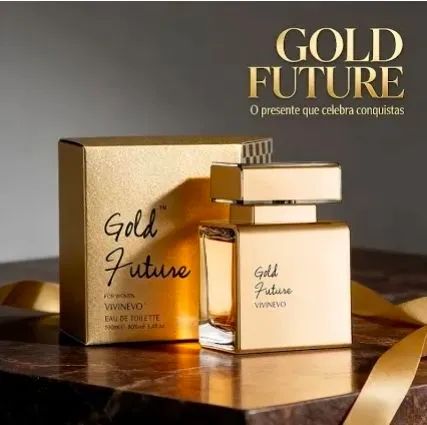 Perfume Gold Future + Hidratante Tododial Kit - Foto 2