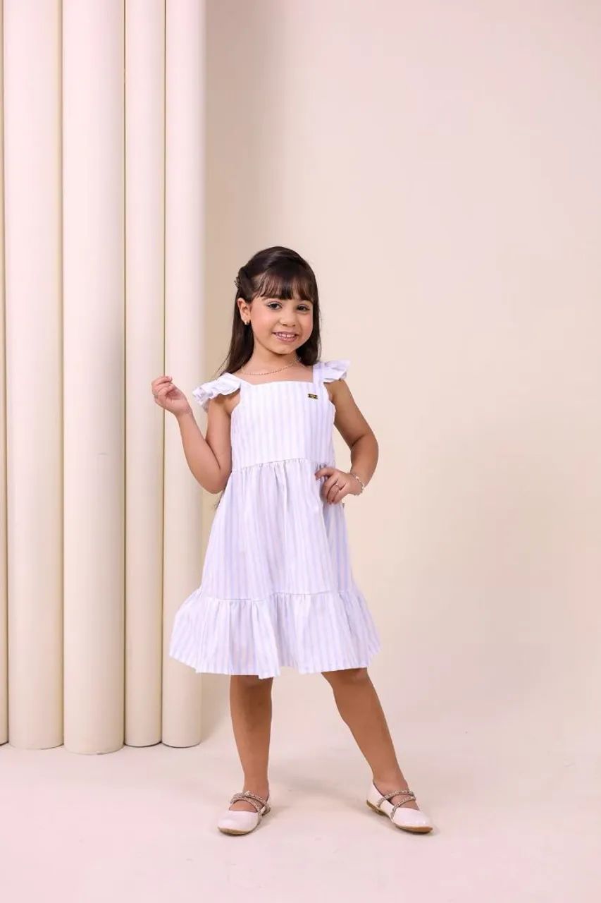 VESTIDO PÉTALA AZUL