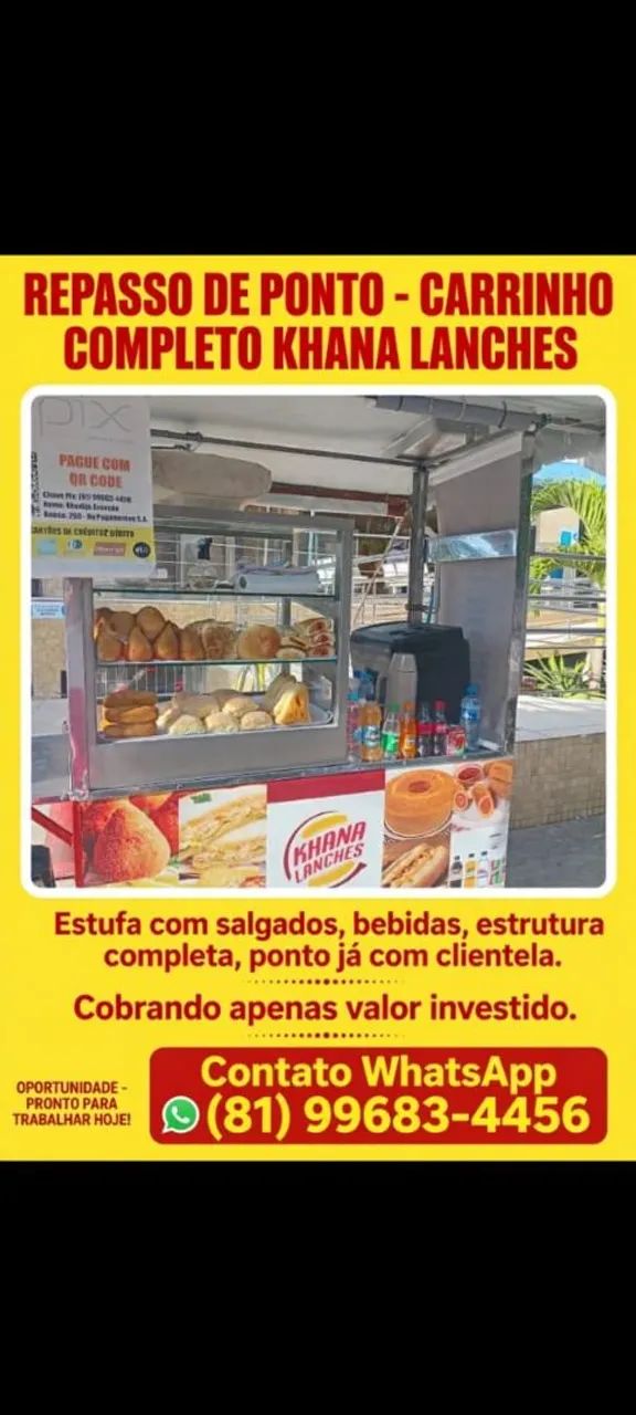 Carrinho de Lanche completo 