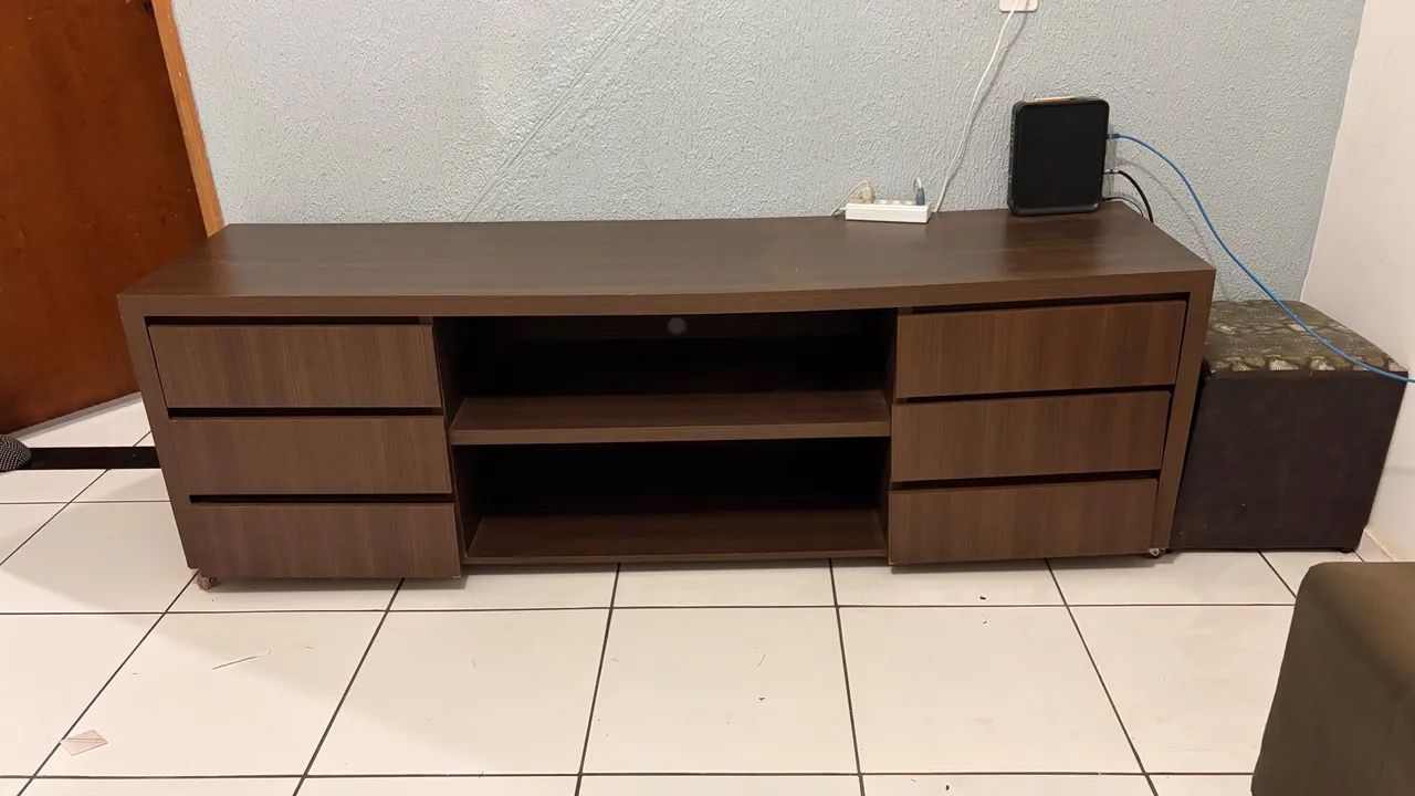Rack com 6 gavetas