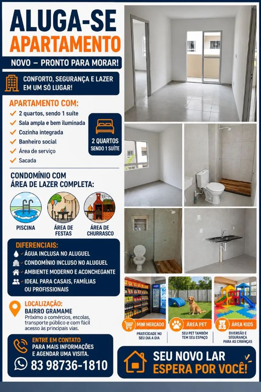 Apartamento bairro de Gramame 