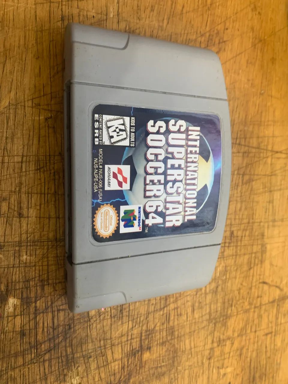 3 fitas Nintendo 64 Pokemon stadium 1 e 2 interanational super star soccer 64 usados - Foto 5