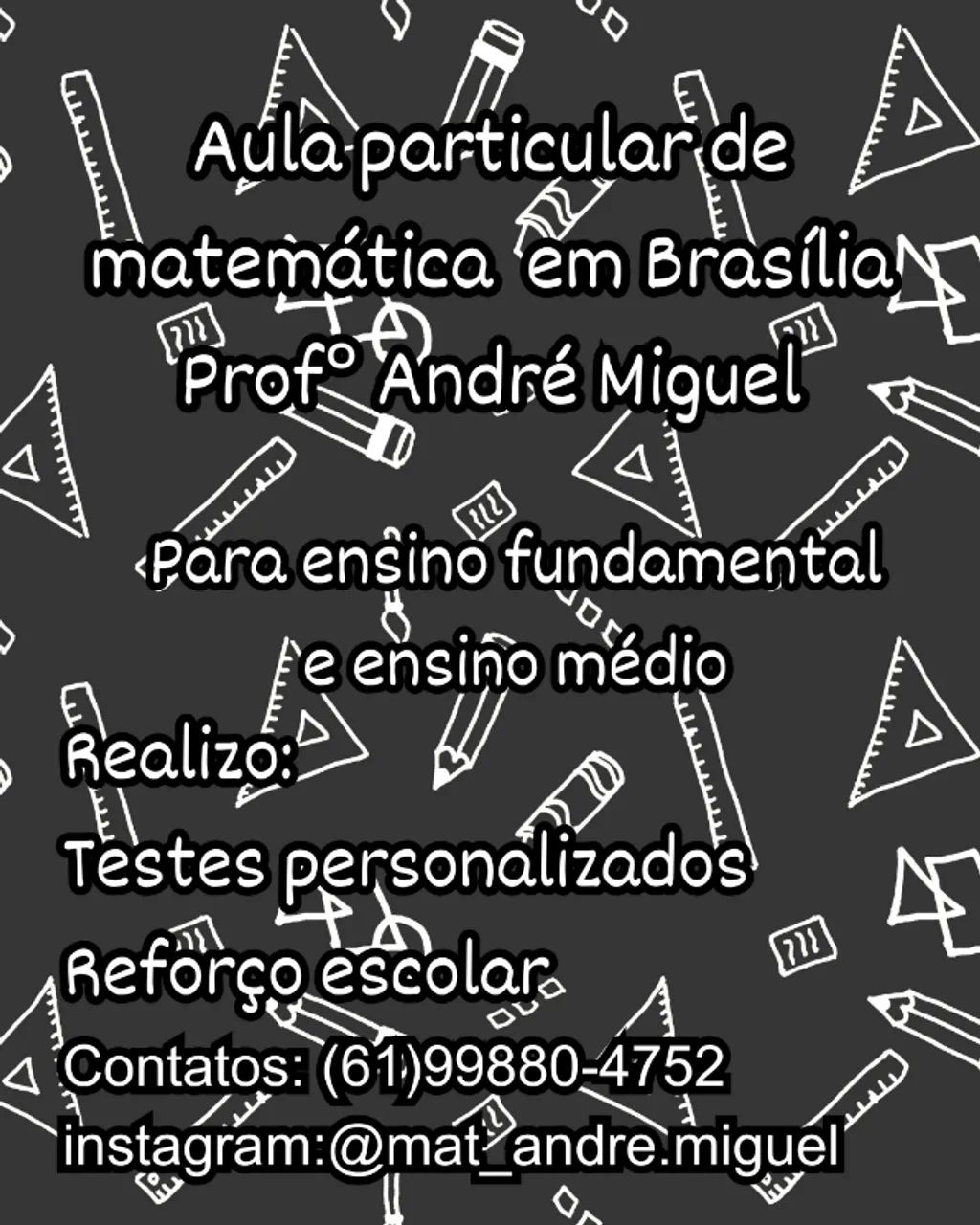 Aula particular de matemática em Brasília 