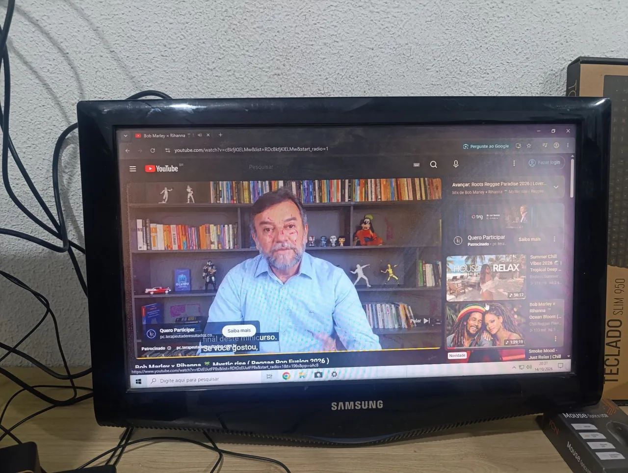 Tv Monitor Samsung 22 polegadas HDMI e VGA LN22B350F2 (sem pé) - Foto 2