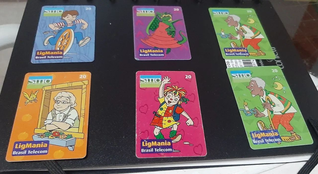 Cartões telefônicos (Série Sítio do picapau amarelo).