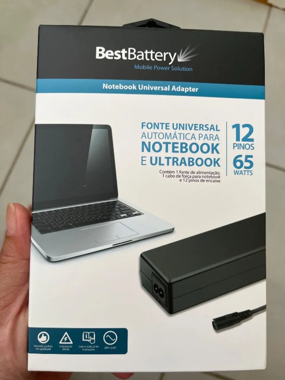 Fonte Universal para Notebook e Ultrabook 