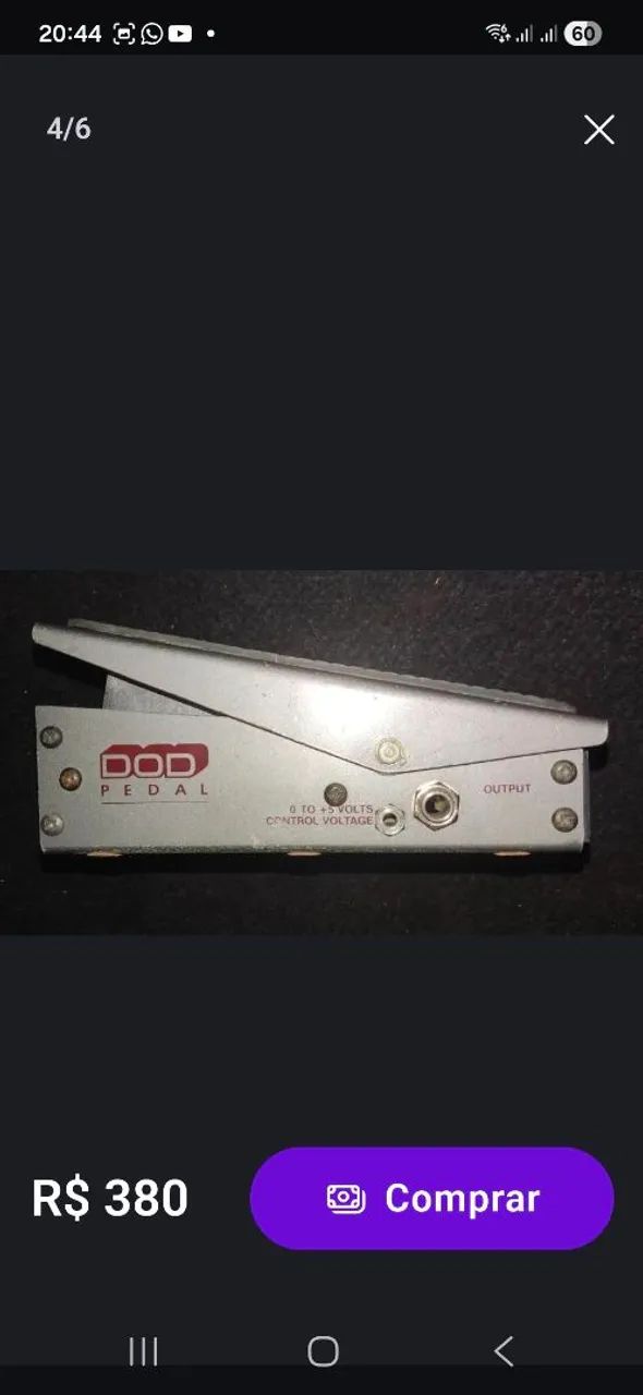 DOD pedal de volume/WAWA - Foto 6