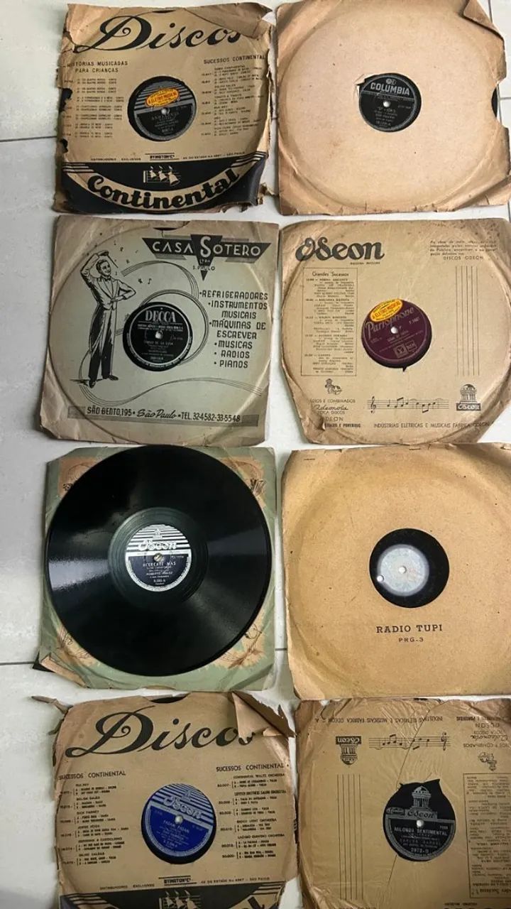 Lote de discos 78rpm - 62 peças - Foto 2