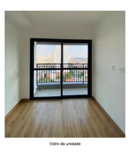 Porta de Vidro Temperado de Aluminio 2 folhas
