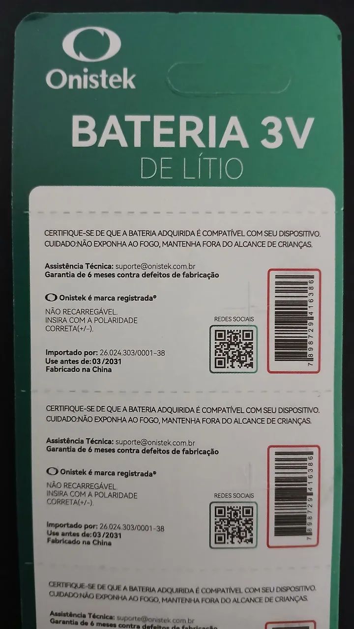 Bateria CR2032 - Foto 3
