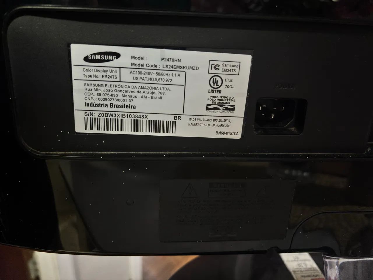 Monitor Samsung SyncMaster P2470HN 24 polegadas Full HD - Foto 5